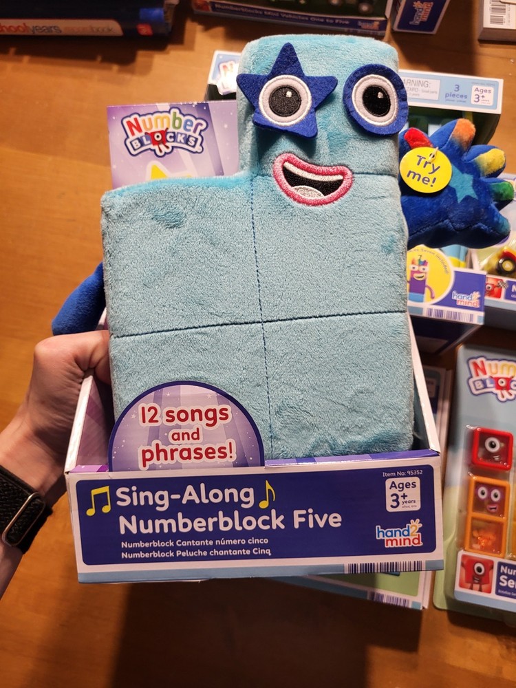 LOT 5 Number Blocks Sing Along MathLink Sensory Vehicles Counting Math Bus Set