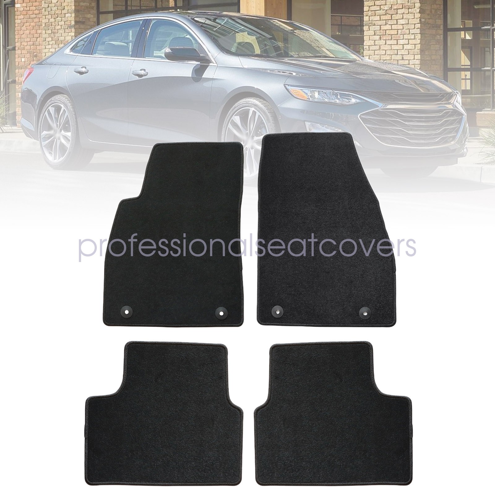 Floor Mats Fits 2016 2017 2018 2019 2020 2021 2022 2023 2024 Chevy Malibu Velour