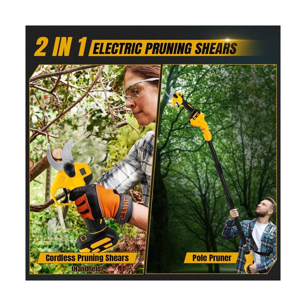 Cordless Pruning Shears Compatible with Dewalt 20V, Electric Pruning Shears w...