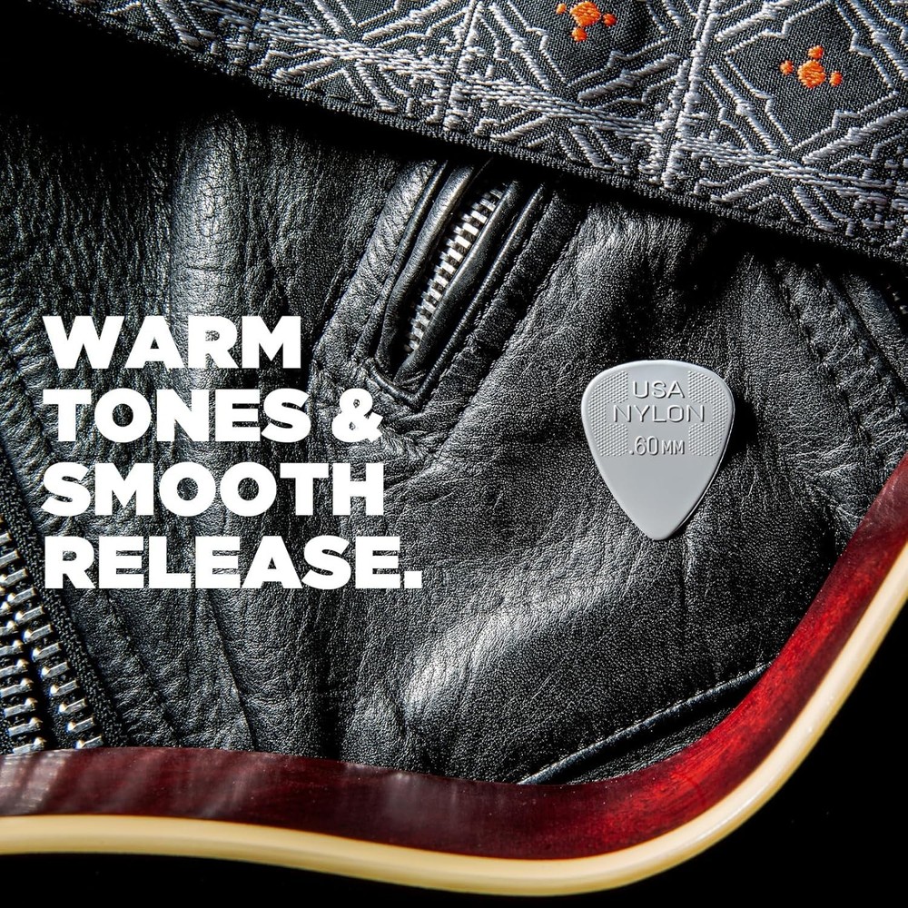 12 Pack Medium Thickness Nylon Guitar Picks .73MM - Ultimate Control & Comfort