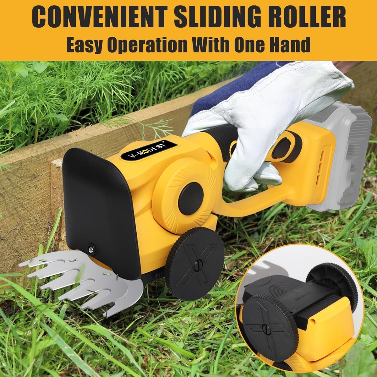 2-in-1 Cordless Hedge Trimmer&Grass Shear For DEWALT 20V MAX Battery (Tool Only)