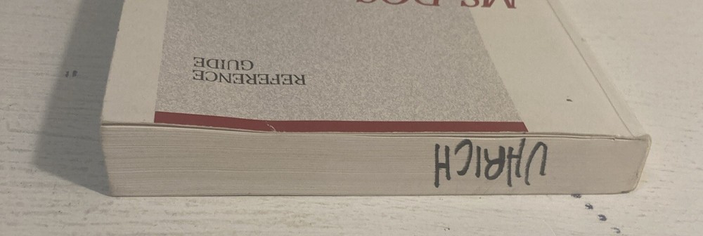 MS-Dos Version 5 Paperback Textbook Refrence Guide 1992 Compaq Industry