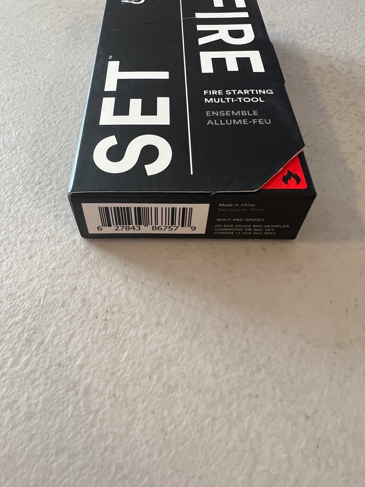 Wolf & Grizzly Fire Set Adventure Gear Camping Accessory - Stainless Steel