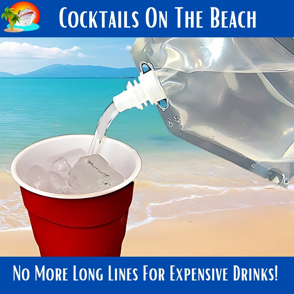 Cruise Flask Kit Rum Runners For Cruise Sneak Alcohol Liquor Bag Smuggle Booze