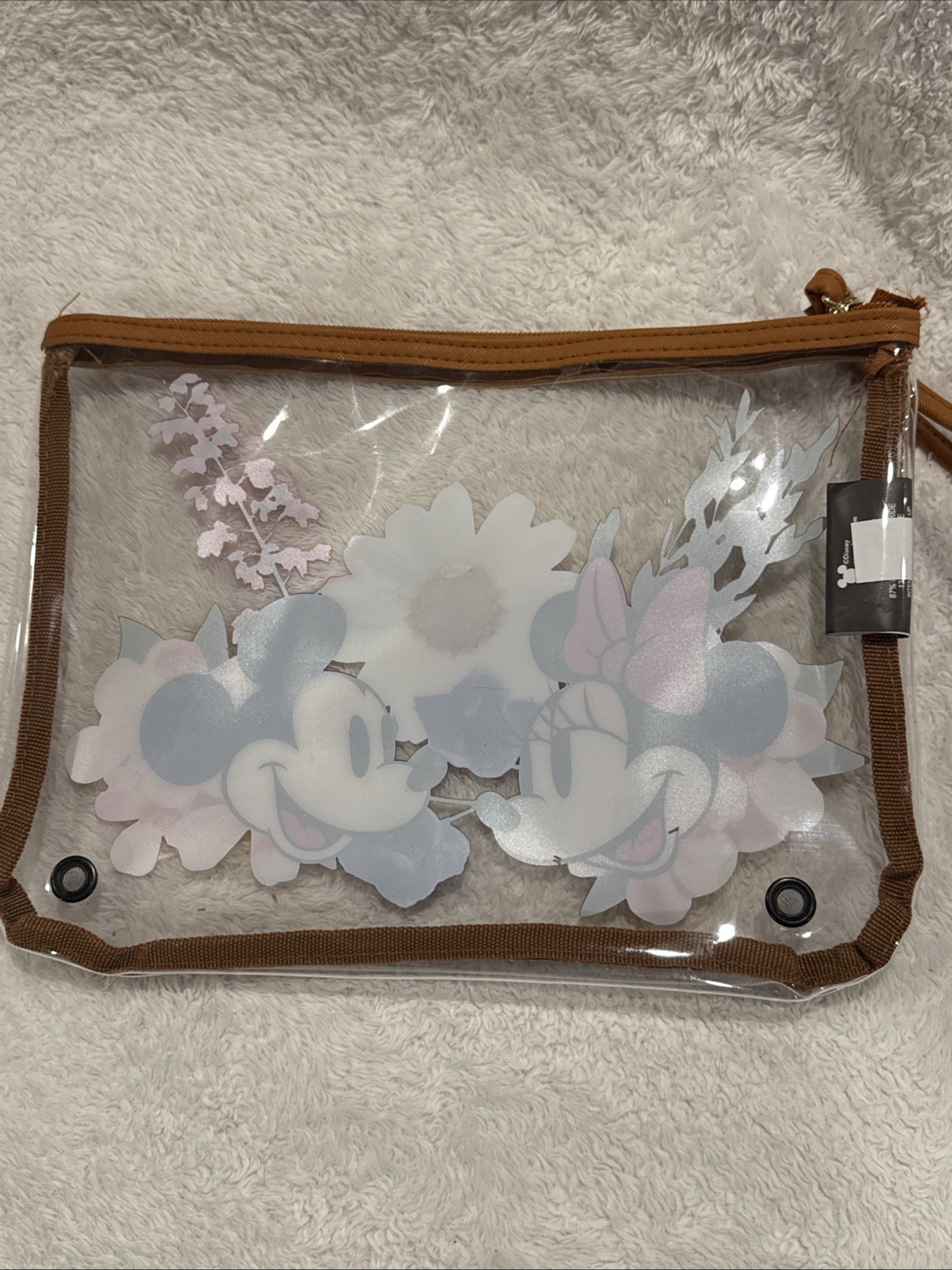 Bioworld Disney Mickey And Minnie Tote Bag! Clear Perfect For The Parks