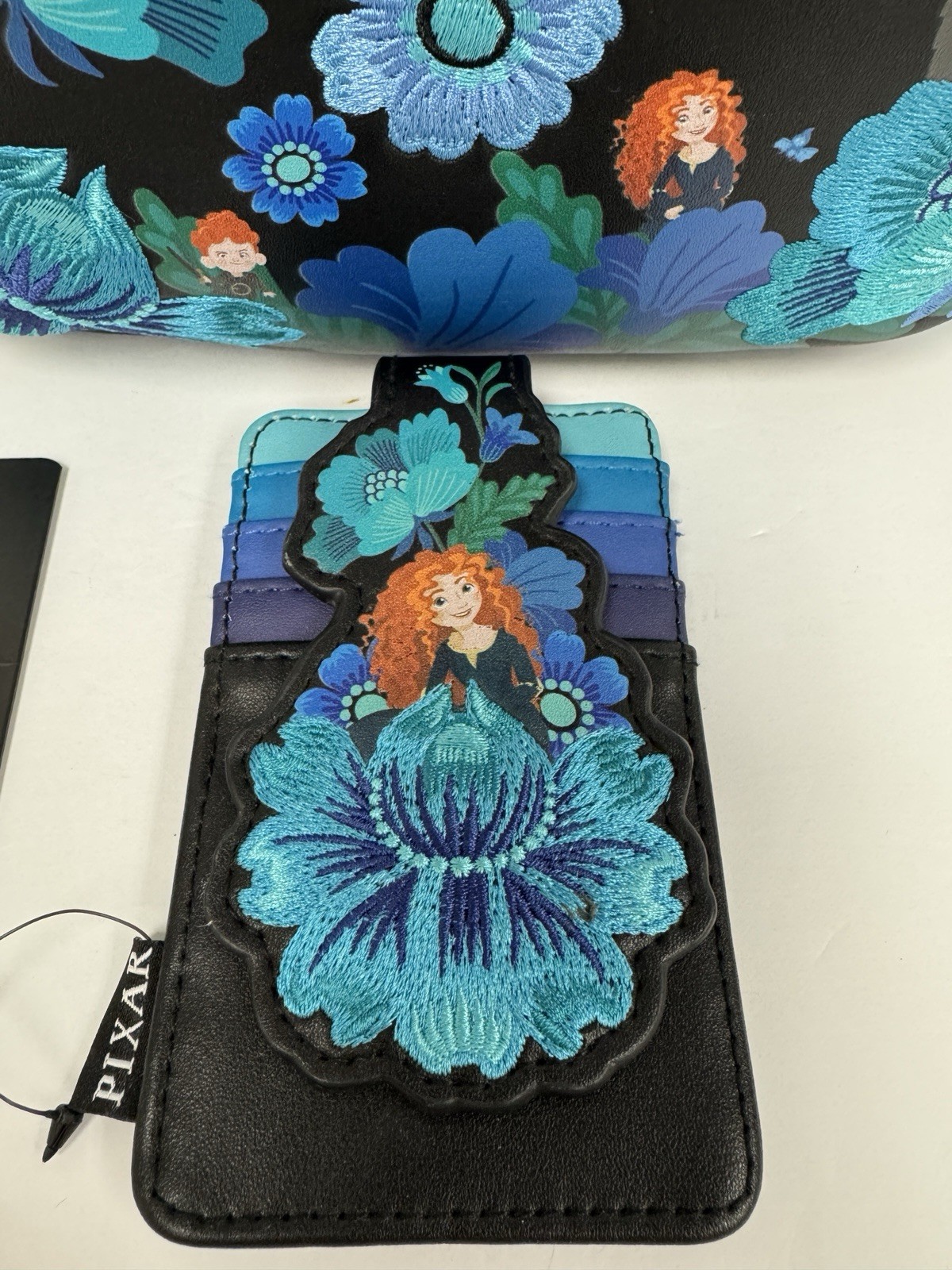Loungefly Disney Pixar Brave Merida Botanical Floral Mini Backpack & Cardholder