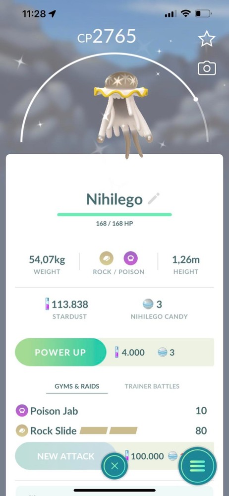 ✨ Shiny Nihilego ✨  P T C - 80k stardust - Description