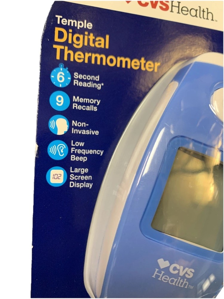 Temple Digital Thermometer For All Ages 6 Second Reading,