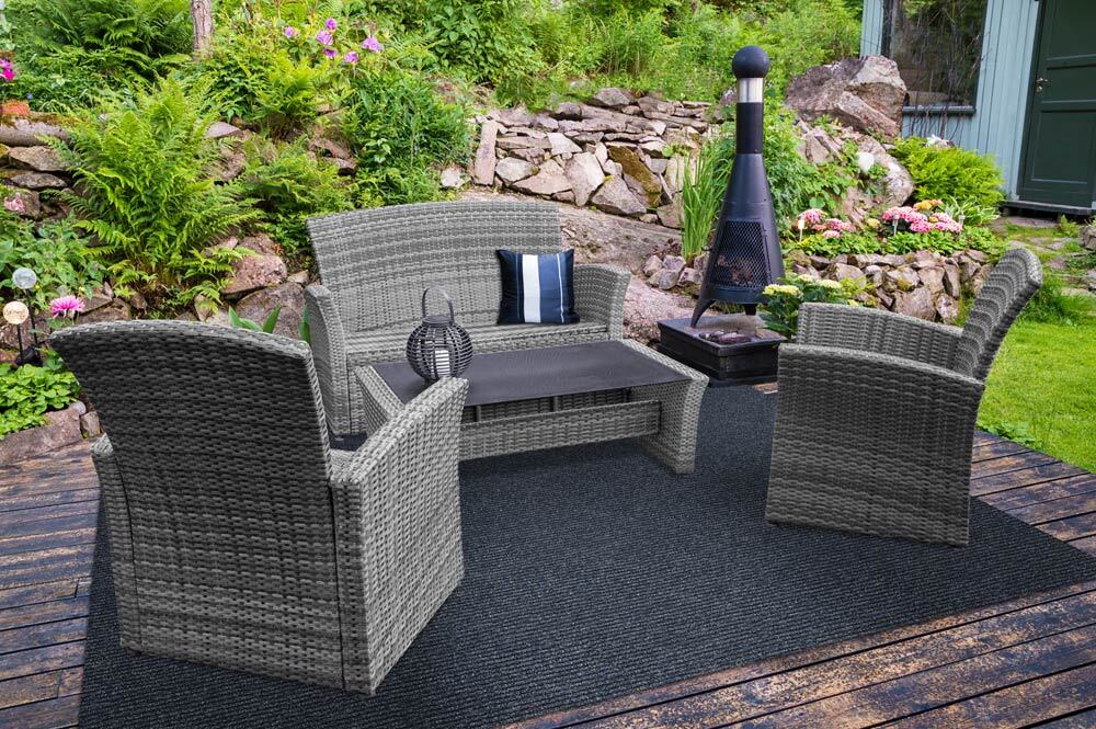HEAVY-DUTY RIBBED INDOOR/OUTDOOR CARPET STORMY BLUE patio deck boat garage
