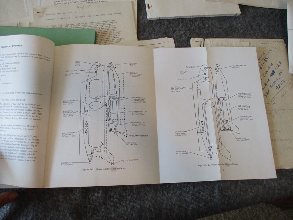 NASA SPACE SHUTTLE ROCKWELL GENERAL DYNAMICS PROPELLANT/CRYOGENICS PROPOSAL++