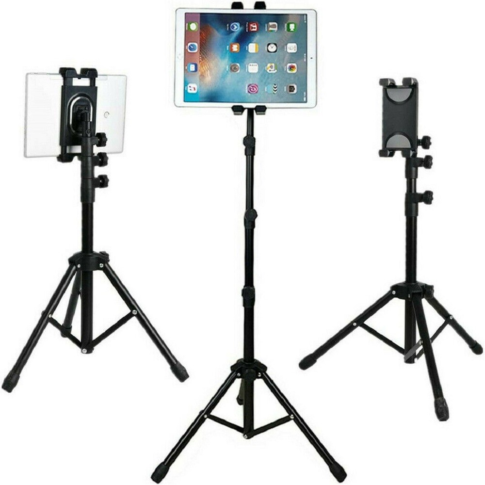 Floor/ Desktop Tripod Stand Tablet Holder LED Selfie Ring Light for iPad Studio