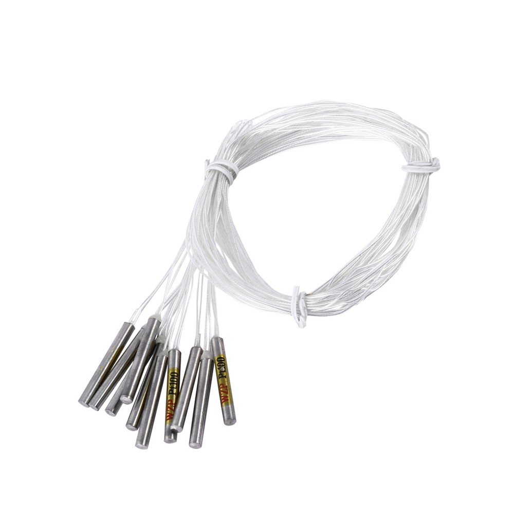 10pcs PT100 Waterproof Sensor Probe For Temperature Controller 4x30mmx50cm Probe