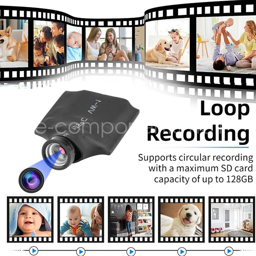 1080P Wireless WIFI IP Mini Camera DIY Button Design DVR Security Cam Video AUS