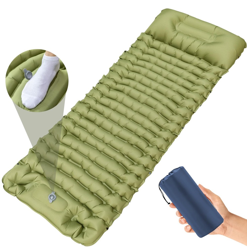 Sleeping Pad for Camping, Self Inflating Sleeping Pad Extra Thick Sleeping Ma...