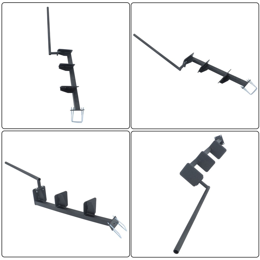 Universal Step Deep "V" Boat Trailer Steps Heavy-Duty Boat Steps w/ Handle