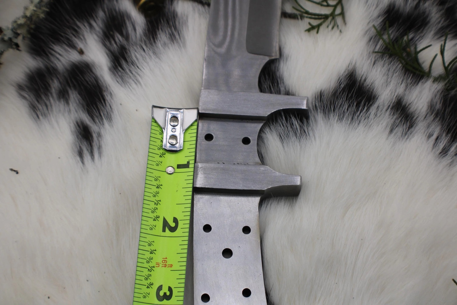 DIY Clip Point Hunting Knife Making Kit: 440C Blade, Bone/Horn Handle