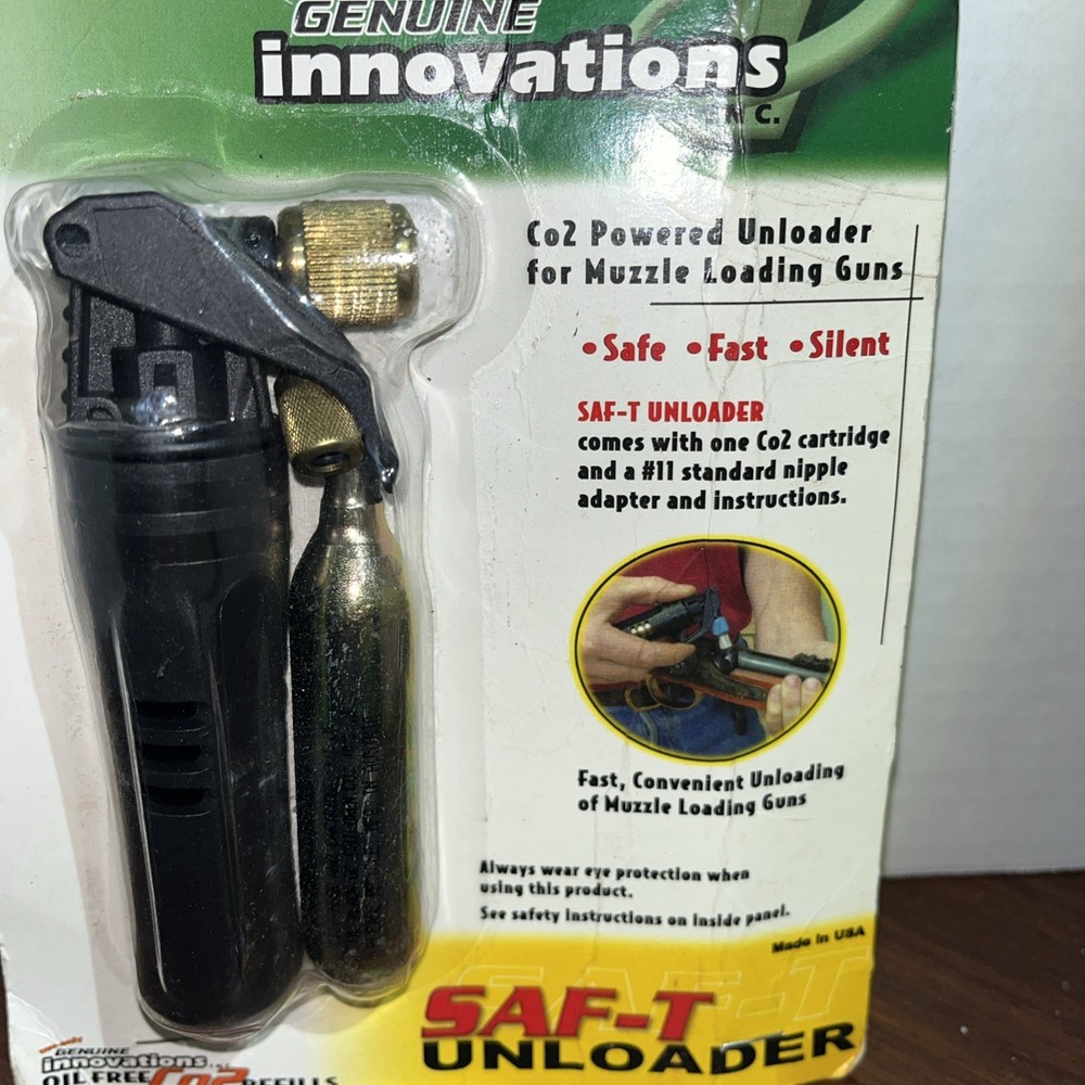 Unloader Co2 Powered For Muzzle Loader SAF-T Remove Projectiles Stuck Ball NEW
