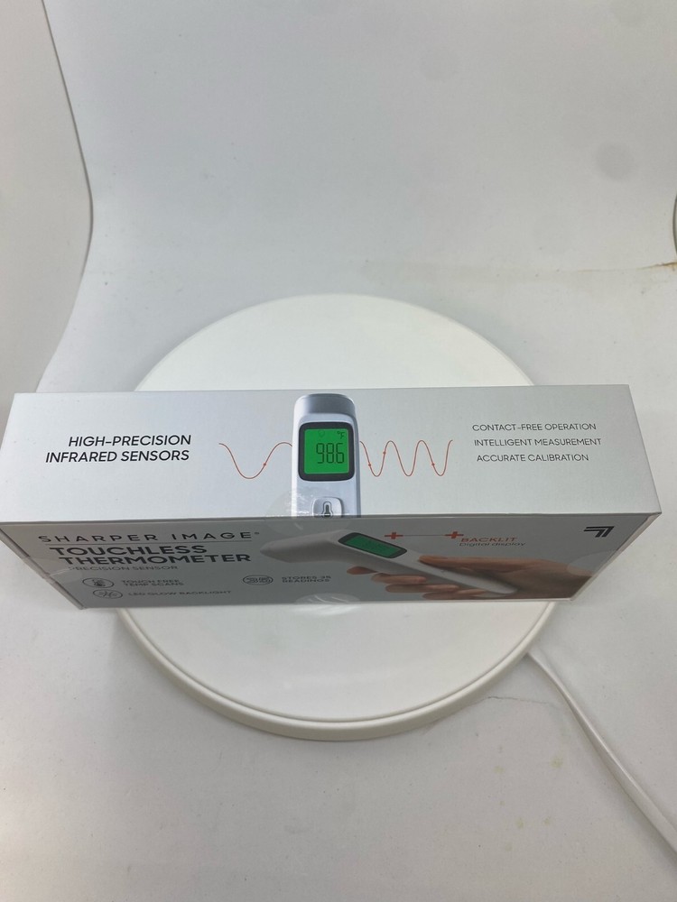 Sharper Image Touchless Thermometer - Fast & Accurate Temperature Reading - No C