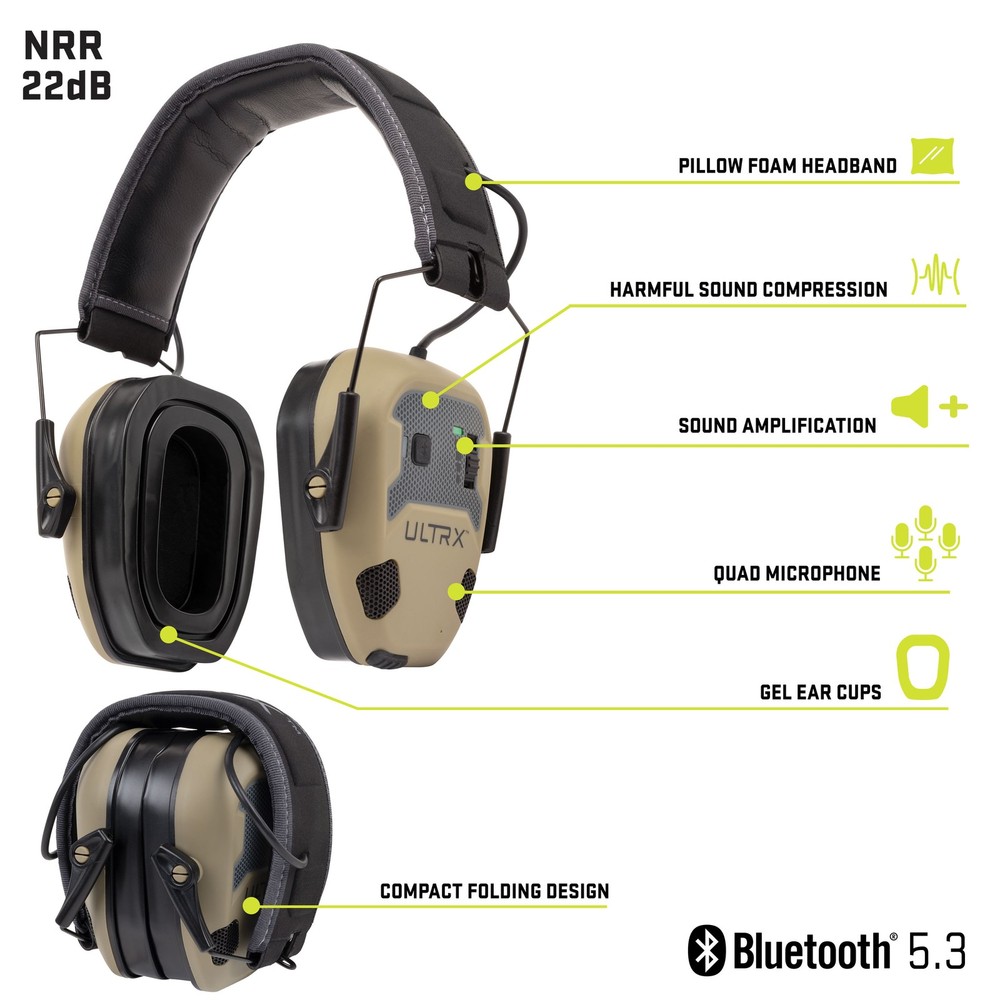 ULTRX™ Bionic Fuse Bluetooth® Electronic Earmuff