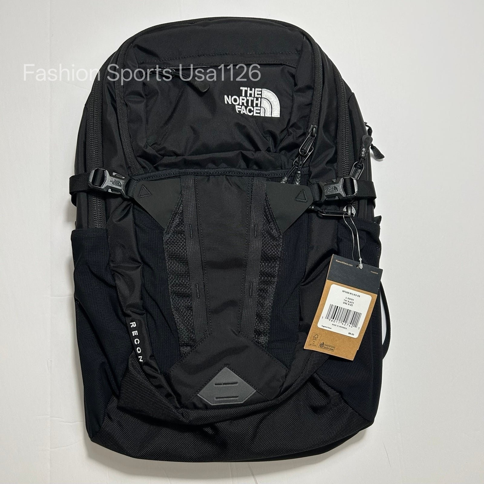 THE NORTH FACE ADULT Unisex Recon 30 Liter Backpack, TNF BLACK Original $ 99