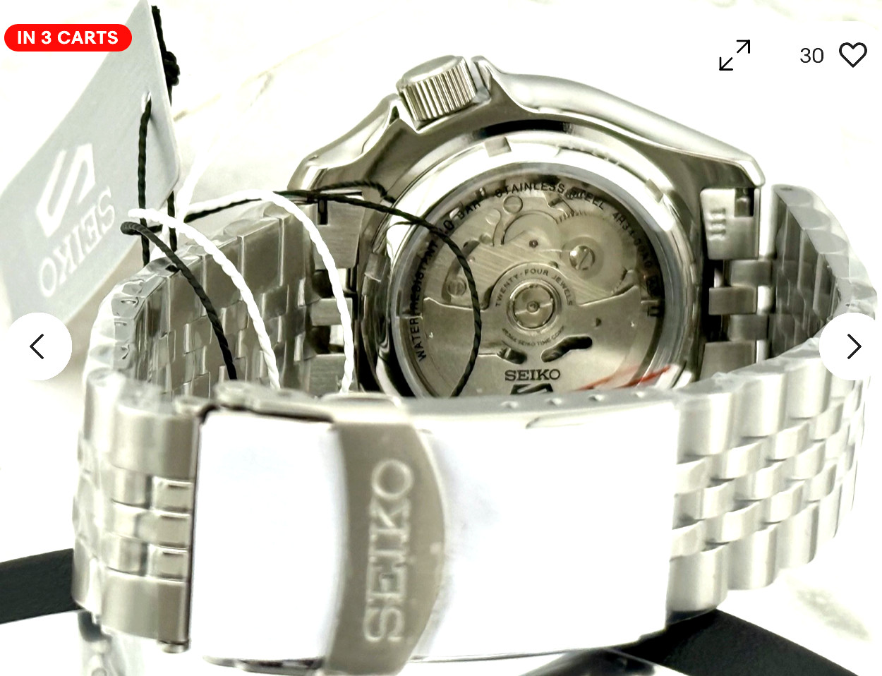 Seiko 5 Five Sports SSK001 SKX GMT Automatic Watch 100m Black Dial SSK001K1