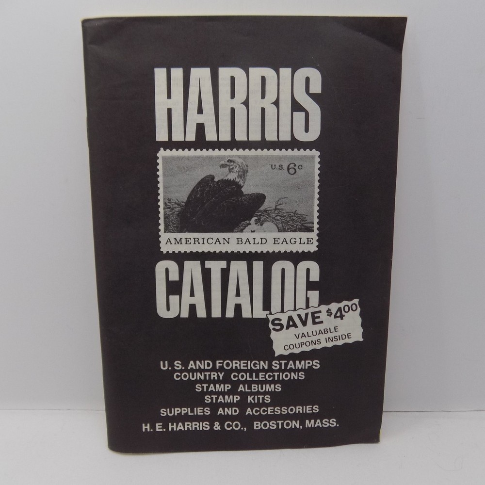 Harris Catalog H.E. Harris & Co. 1971 Stamp Collecting Catalog US Stamps