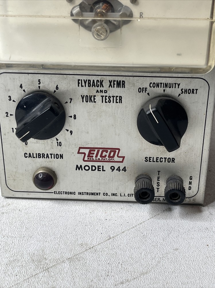 Eico - Model 944 - Flyback Transformer And Yoke Tester - Working