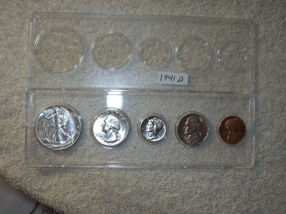 1941 D MINT SET UNCIRCULATED DENVER MINT