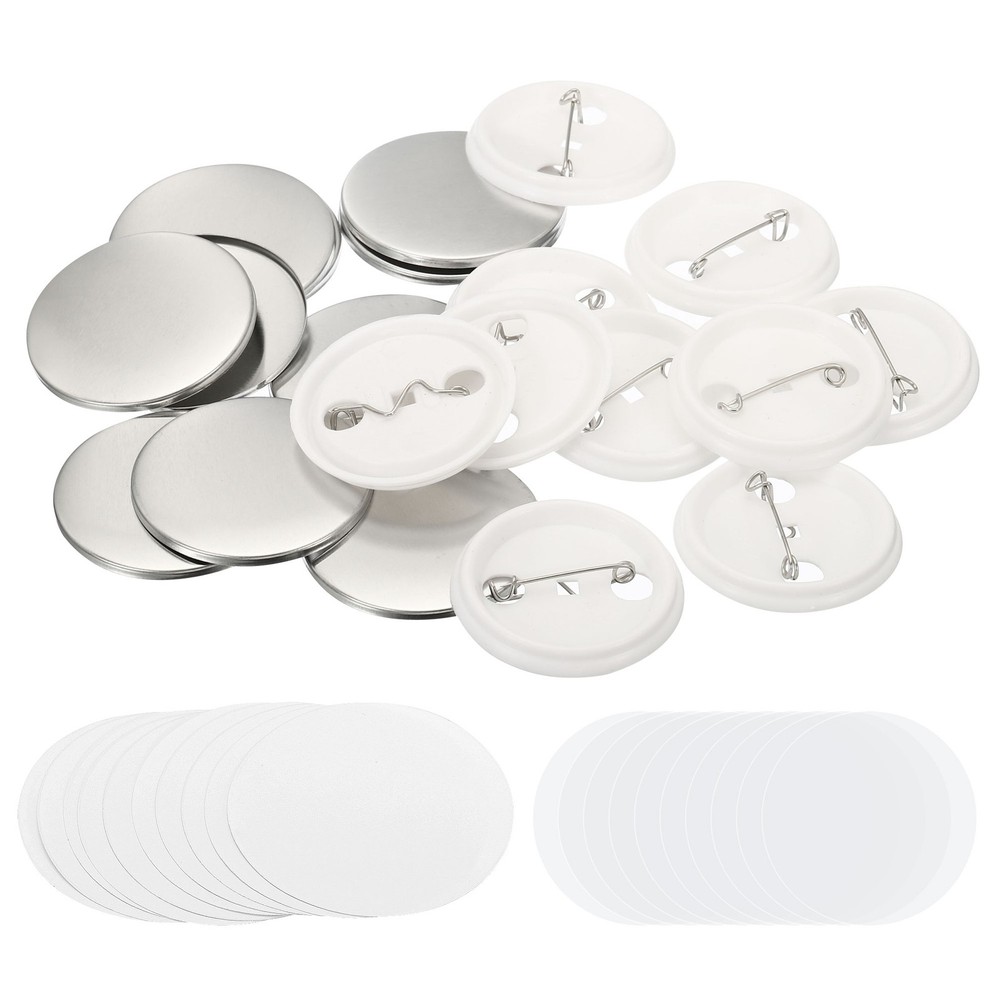 1.72" Blank Button Making ,10Pcs Round Badge Parts for Button Maker Machine