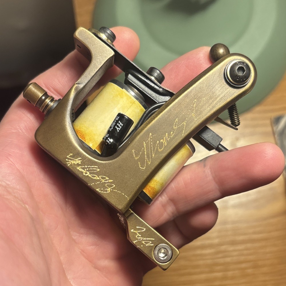 Thomas Supply Hand engraved Compass Brass Tattoo Machine