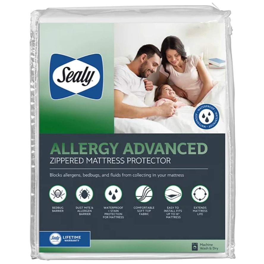 Sealy Allergy Advanced Mattress Protector, Full