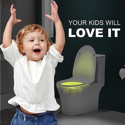 Automatic Motion Sensor Toilet Night Light, Modern Elegant Design With Relaxing