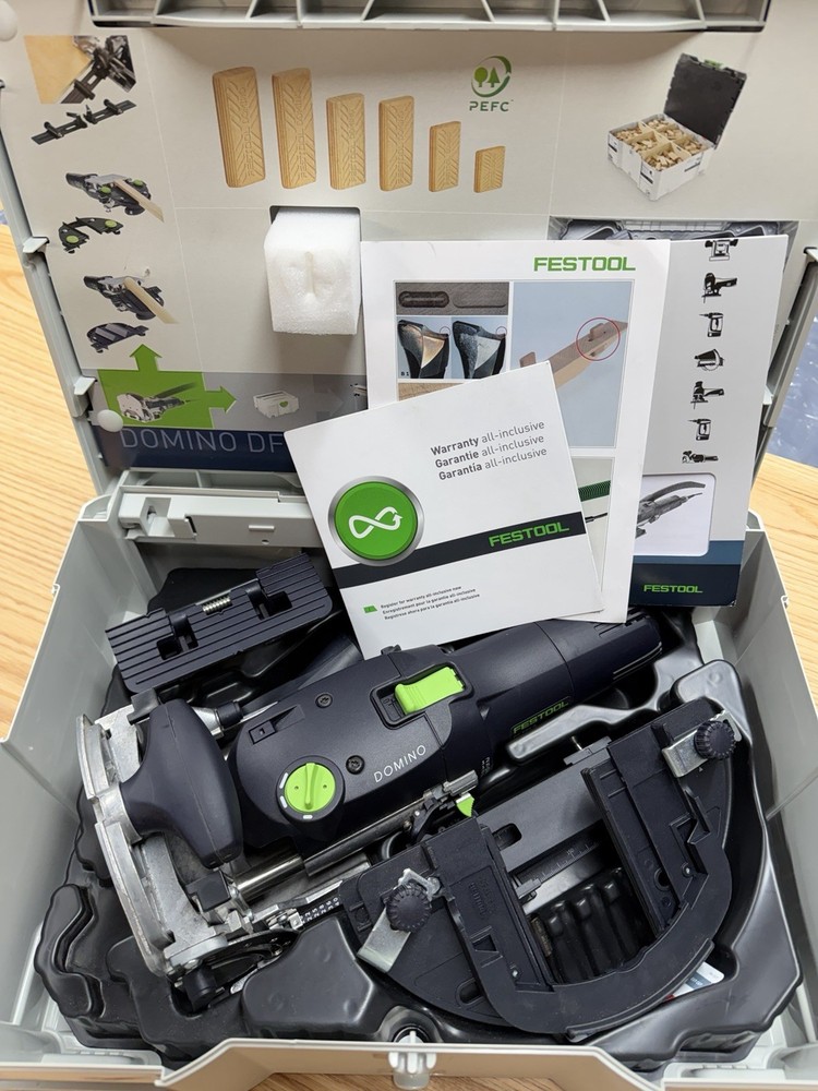 Festool DF500 Domino MINT with 2 Cutters