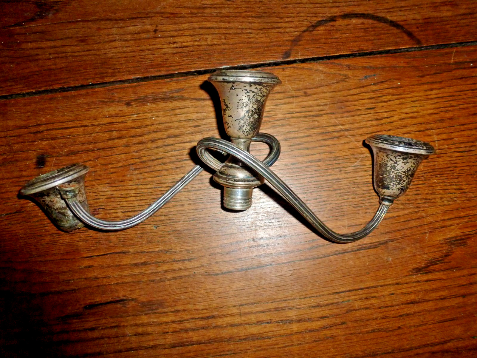 Antique Vintage Gorham Sterling Candelabra Arm Top Only Parts Damaged