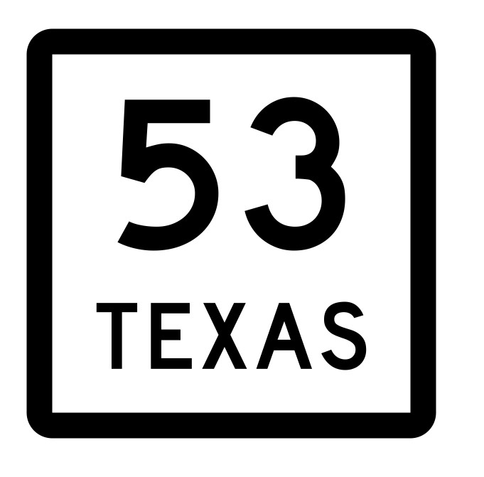 Texas State Highway 53 Sticker Decal