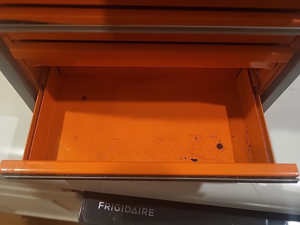 Orange Snap On Micro 5 Drawer Tool Cabinet