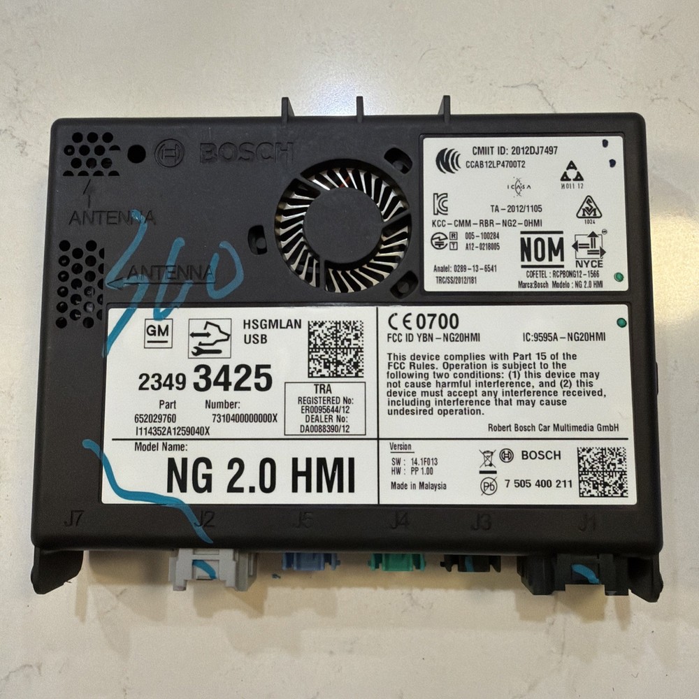 2015-2016 GM HUMAN MACHINE INTERFACE HMI MODULE OEM *UNLOCK EXTRA FEE* 23493425