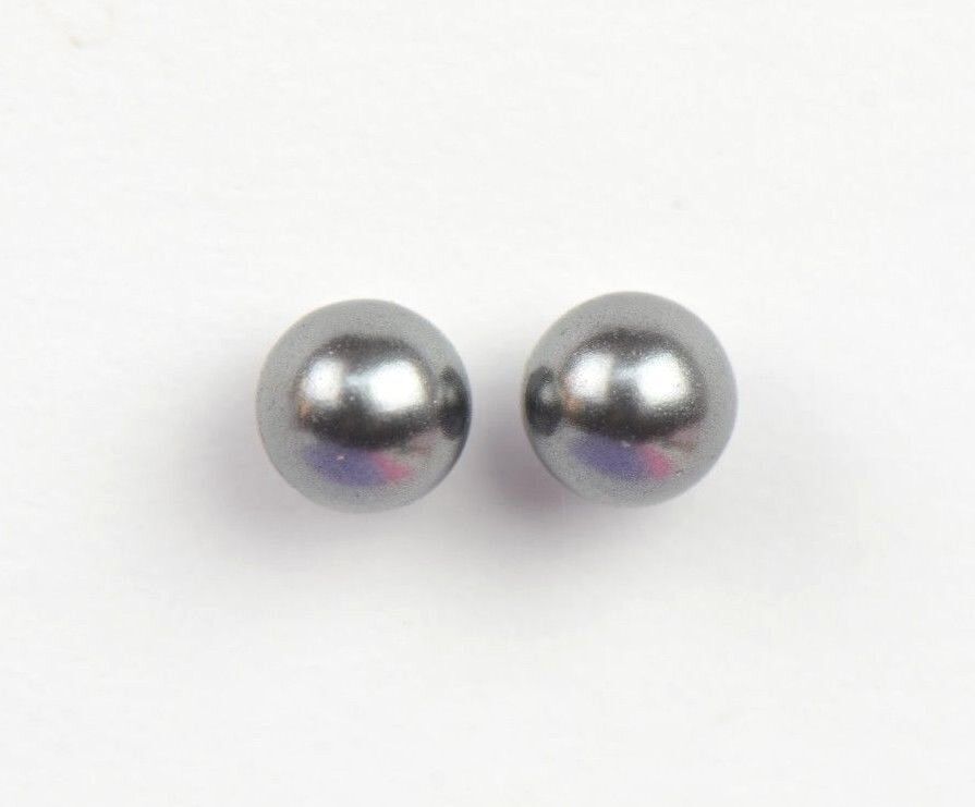 925 Solid Sterling Silver Beautiful Classic Pearls Stud Earrings
