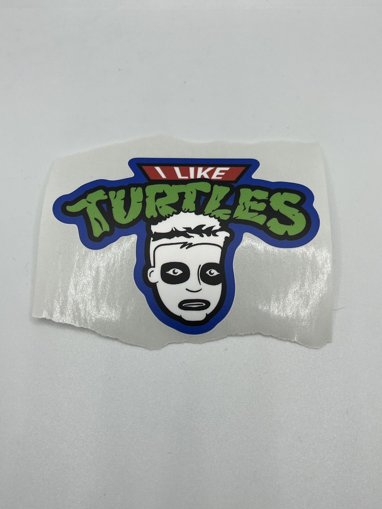 Tmnt Ninja Turtles I Like Turtles Sticker Meme 3”