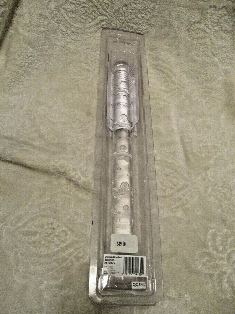 CAKE BOSS~Fondant Rolling Pin~Dot Pattern~NEW~Never Used