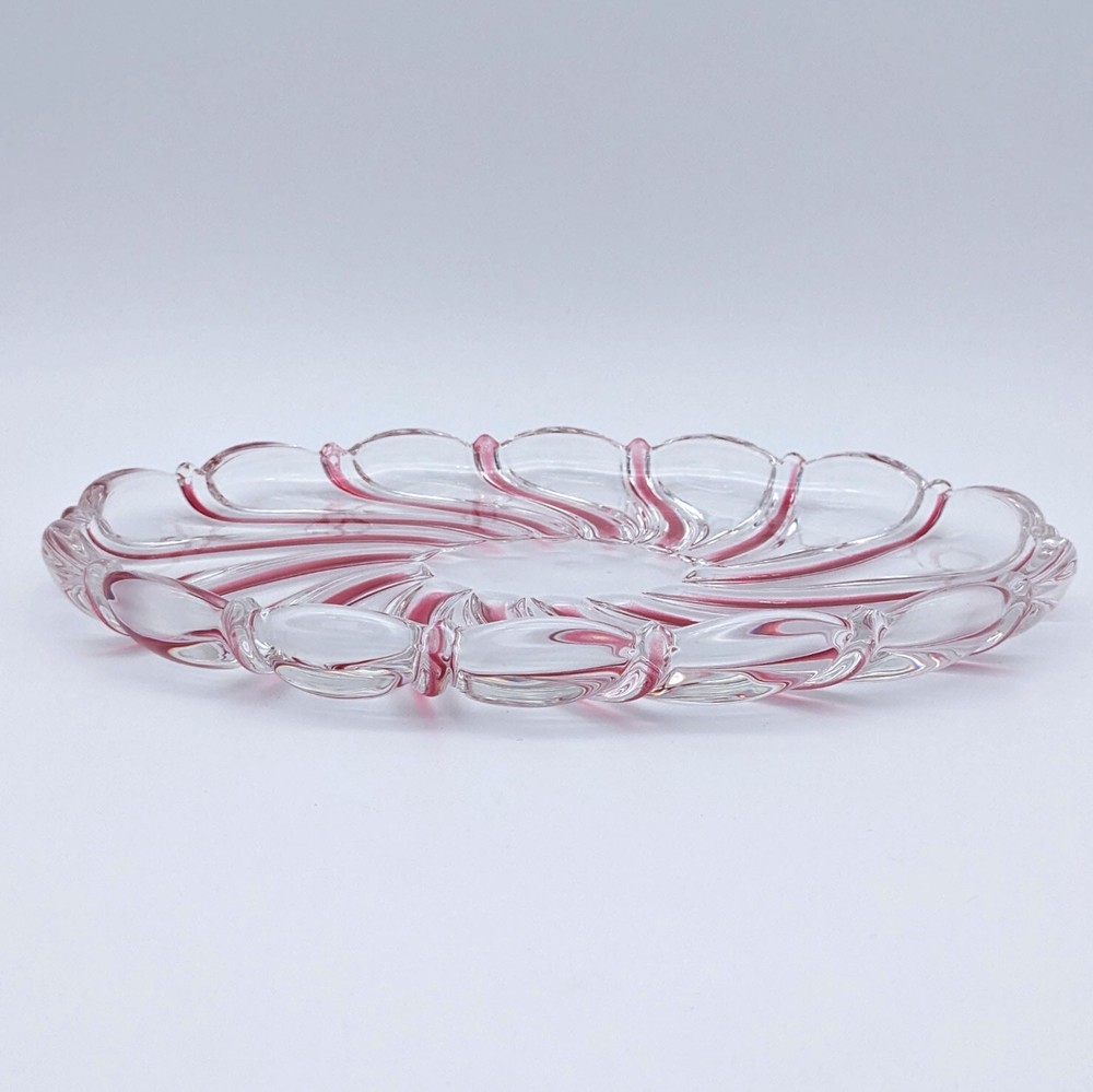 Mikasa Red Peppermint Swirl Dish