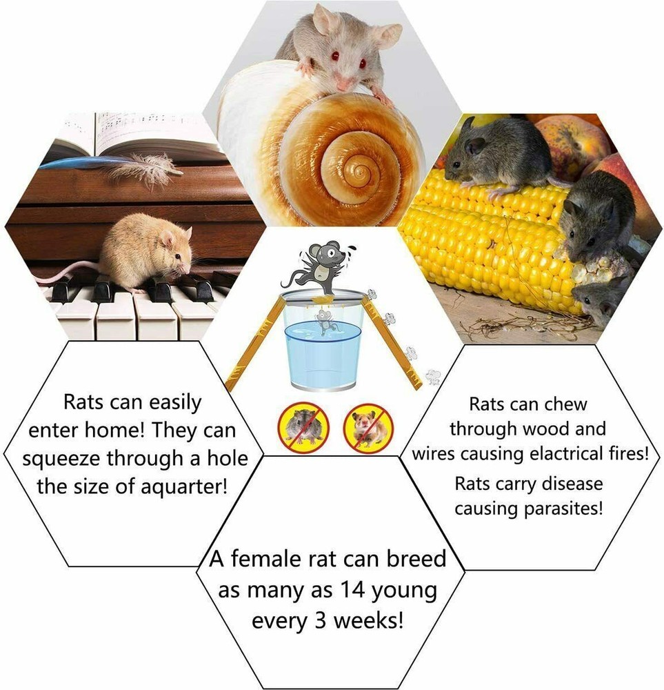 Rolling Log Mouse Traps House Indoor Rat Trap Quick Effective Safe Mouse Traps