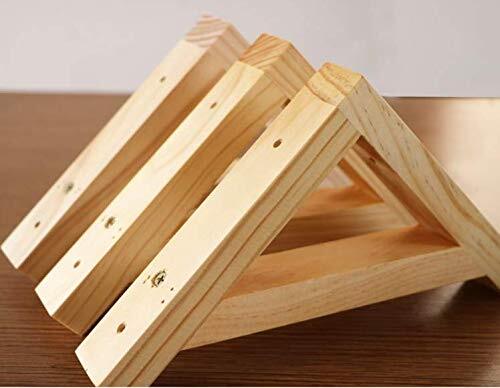 Wood Selves Bracket,Solid Wood Triangle Bracket, Clapboard Bracket, Wall 7 Inch