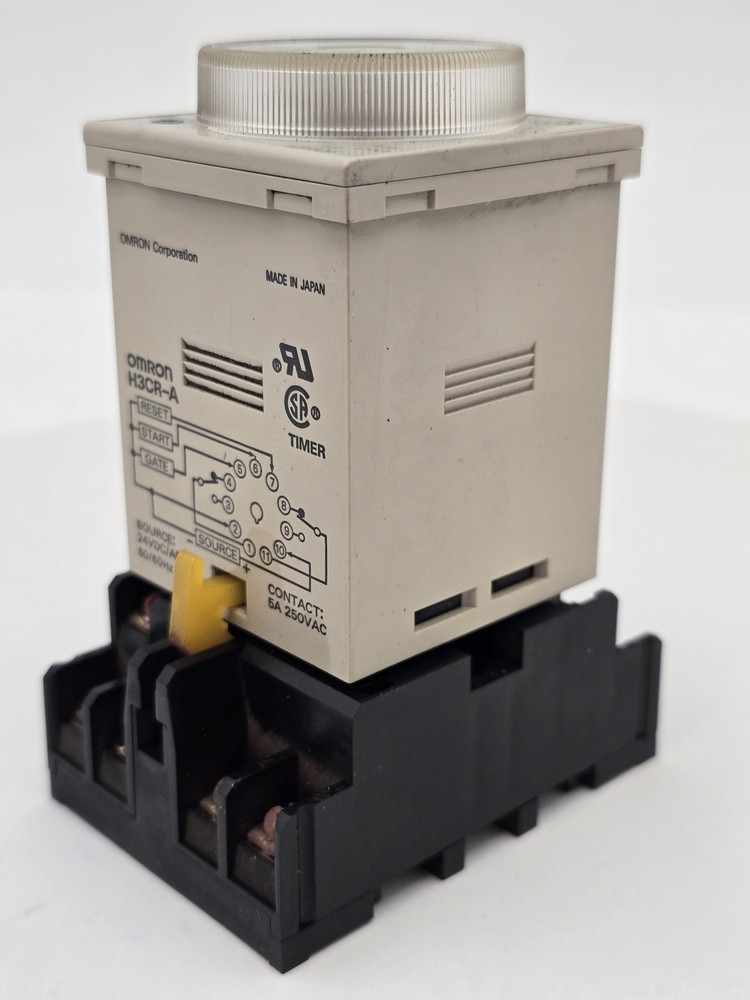 Omron H3CR-A 24VDC Solid State Multifunctonal Timer Contact 5A 250V 2-M4X30 Base