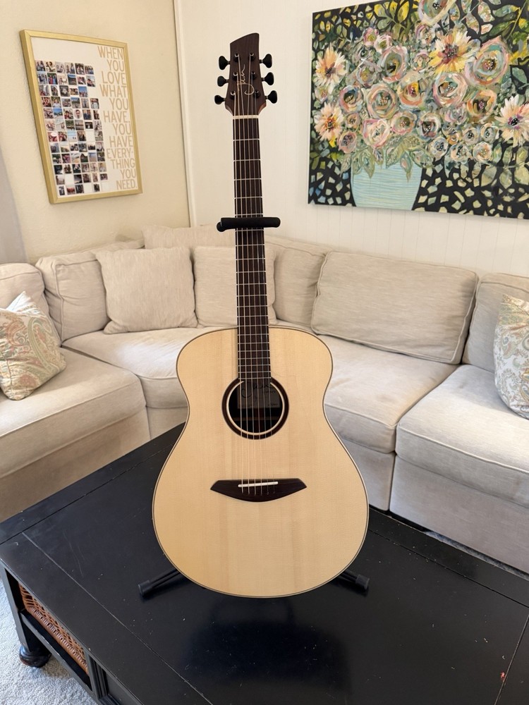 Custom JKM Acoustic Guitar 6 String Solid Spruce Top Rosewood Back And Sides