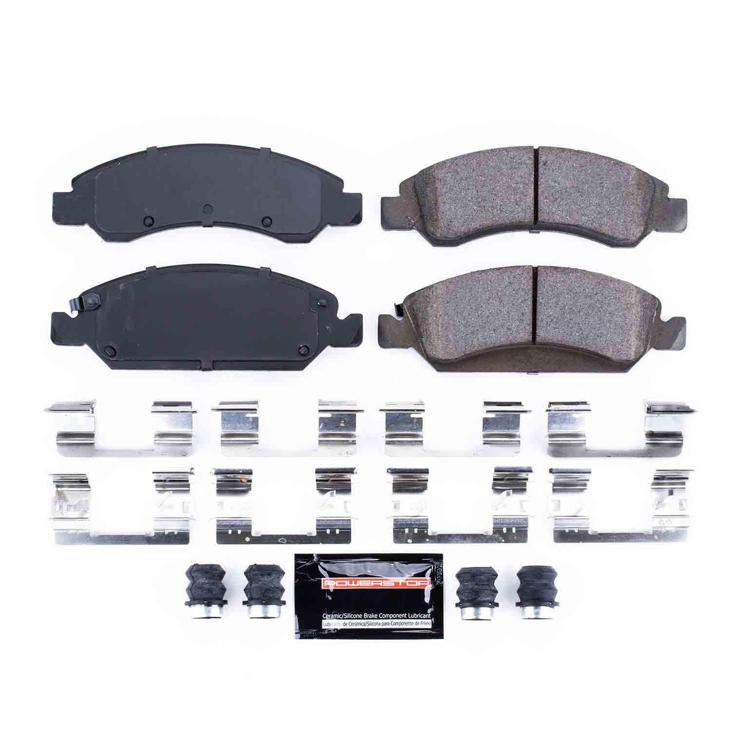 Power Stop Z23-1363 Z23 Daily Driver Carbon-Fiber Ceramic Brake Pad Set
