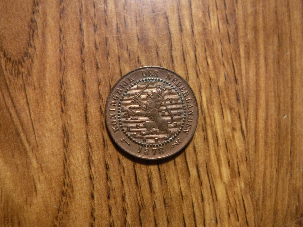 NETHERLANDS 1 CENT 1878 COIN (T407)
