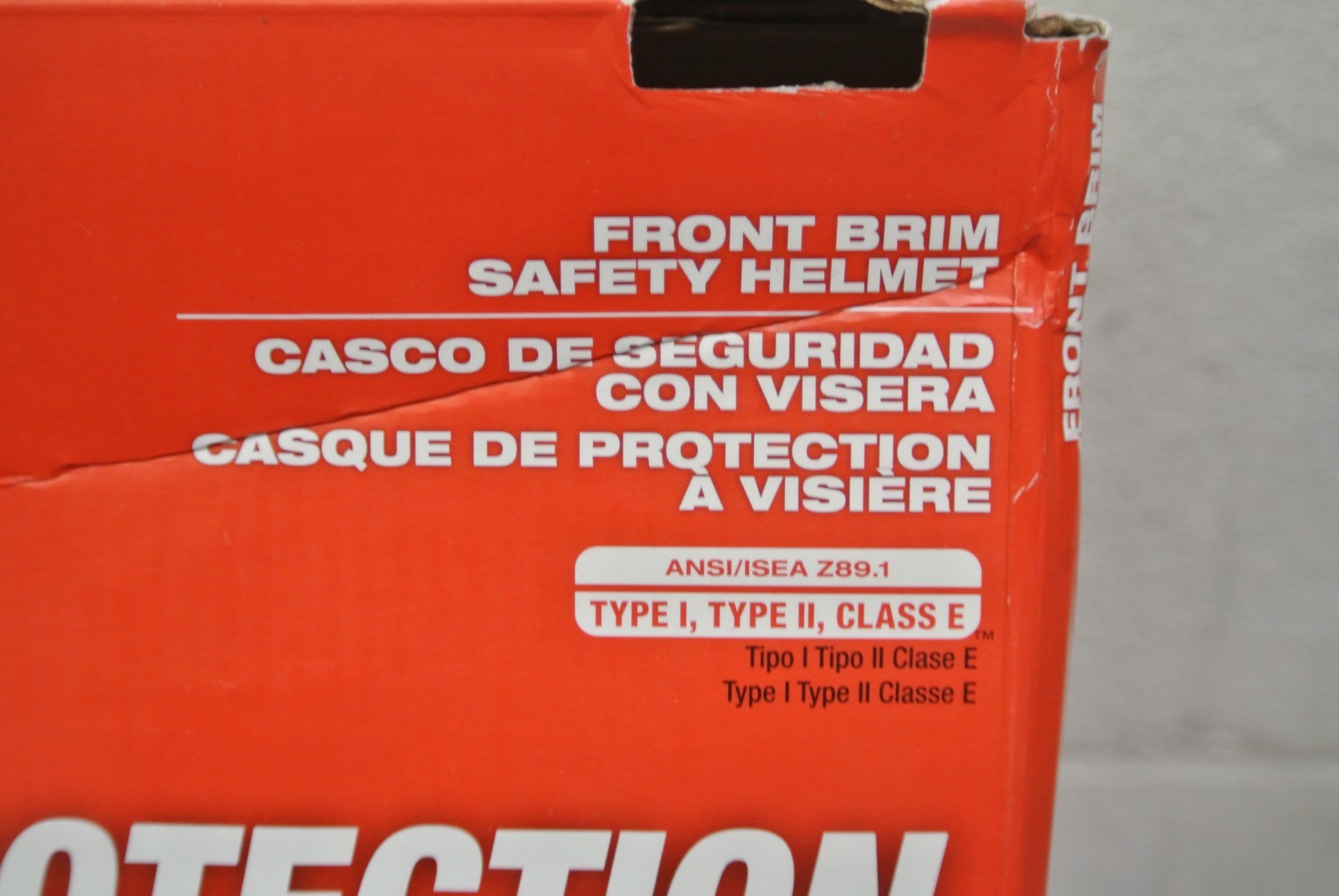 For Milwaukee 48-73-1337 Gray BOLT Front Brim Helmet - Type 2, Class E