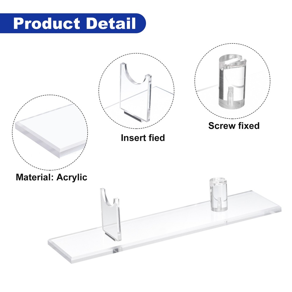 2 Pack Acrylic Knife Display Stand Sword Display Holder Rack Clear