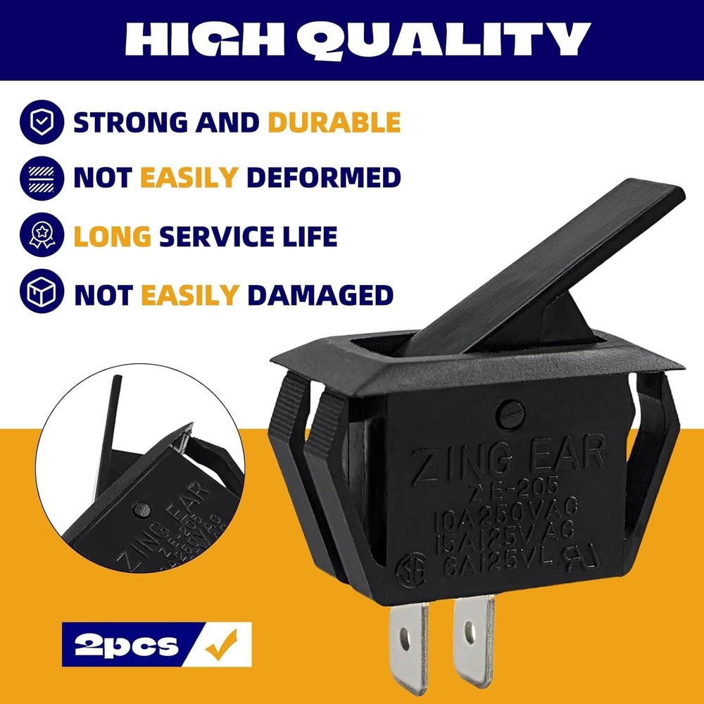 Furnace Interlock Door Switch – 2-Pack, Compatible with Goodman & Amana